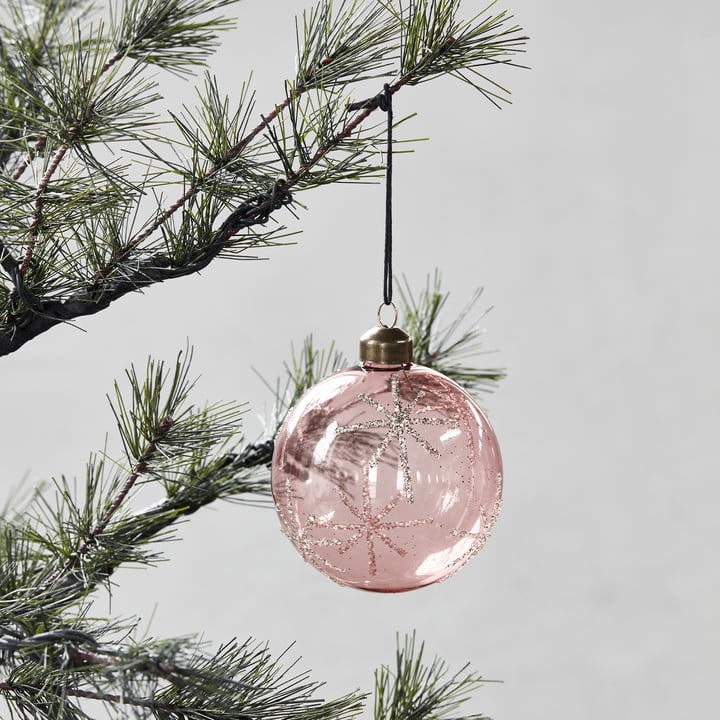 Glas Star Christbaumkugel von House Doctor