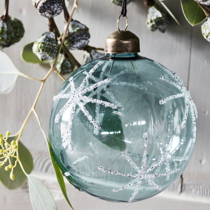 Glas Star Christbaumkugel von House Doctor