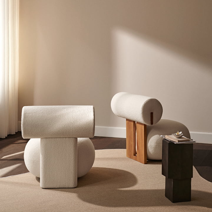 Hippo Lounge Sessel, Eiche natur von NORR11
