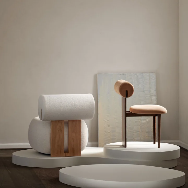 Hippo Lounge Sessel, Eiche natur von NORR11