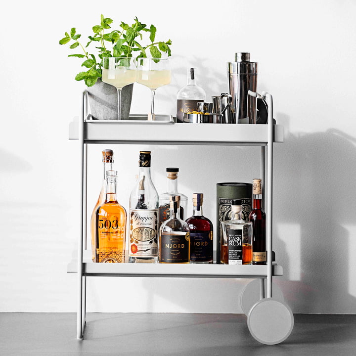 A-Cocktail Barwagen / Trolley, soft grey von Zone Denmark