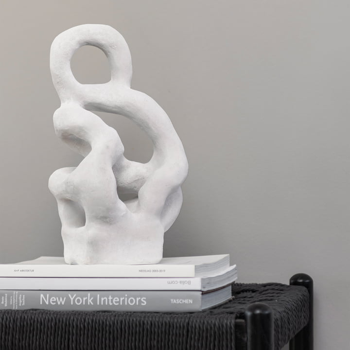 Art Piece Skulptur von Mette Ditmer in der Farbe off-white
