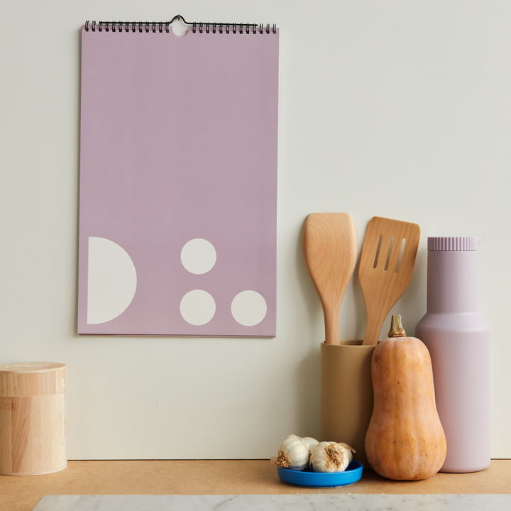 Wandkalender, Monatsplaner, lavendel von Design Letters