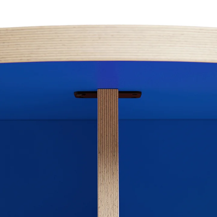 Esstisch, rund, Ø 130 cm, blau von HKliving