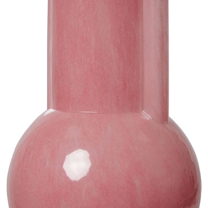 Glas Vase, pink milky von HKliving