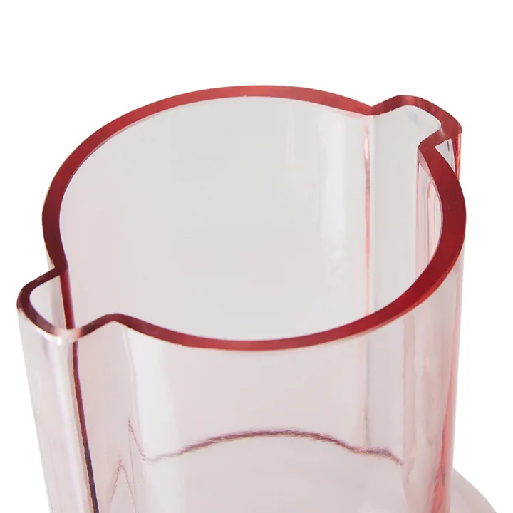 Glas Vase, sundae pink von HKliving