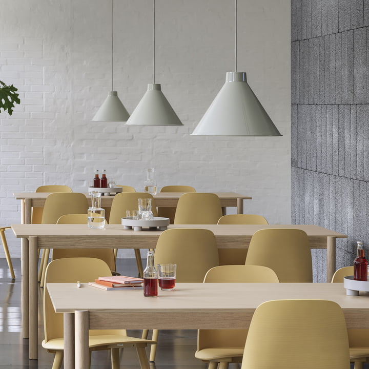 Top Pendelleuchte LED, Ø 38 cm, grau von Muuto