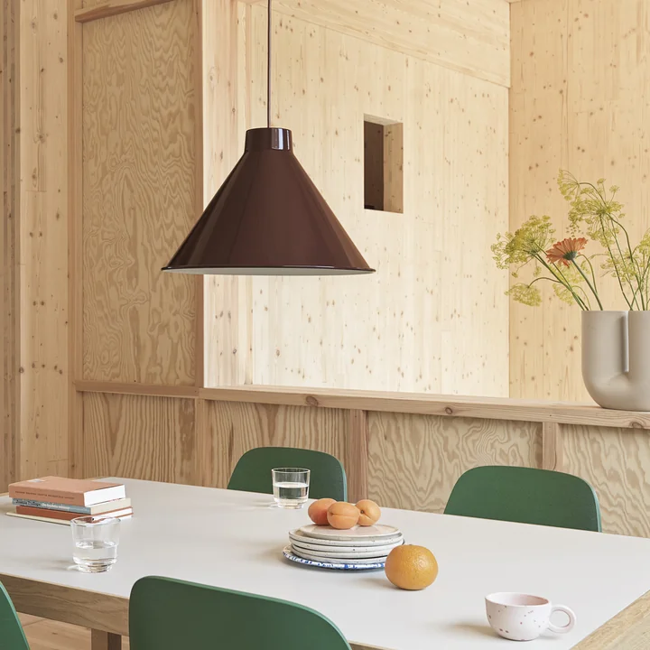 Top Pendelleuchte LED, Ø 38 cm, deep red von Muuto