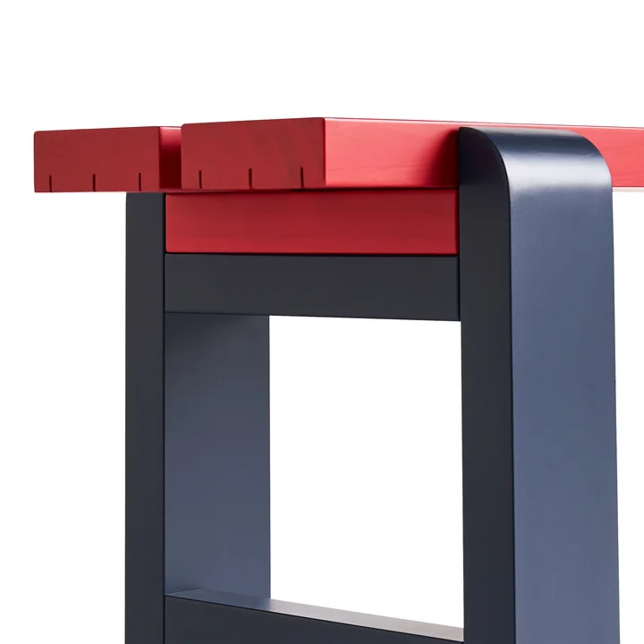 Weekday Duo Bank, L 111cm, steel blue / wine red von HAY