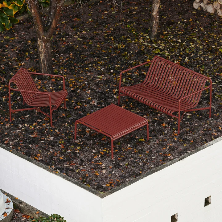 Palissade Beistelltisch, 81,5 x 86 cm, iron red von HAY