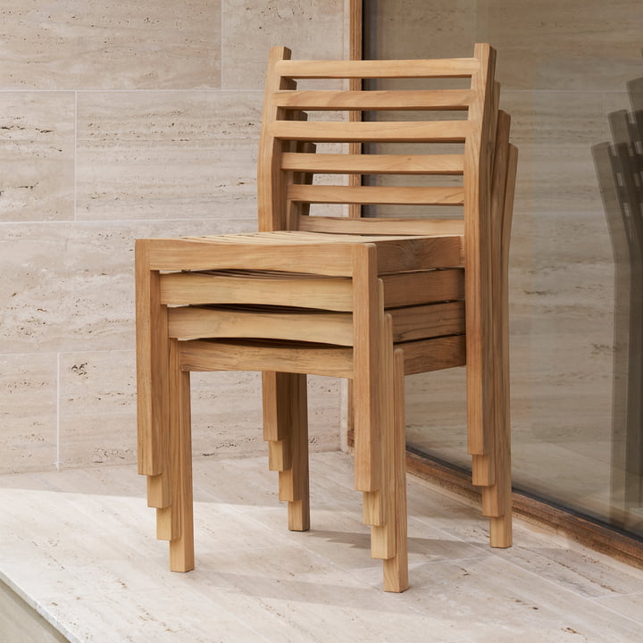 AH501 Gartenstuhl, Teak unbehandelt von Carl Hansen