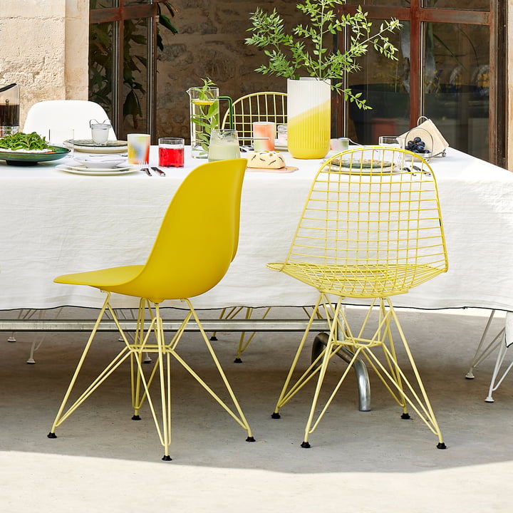 Eames Plastic Side Chair DSR, citron / senf von Vitra