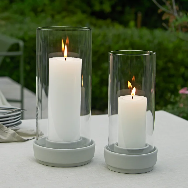 Hurricane Windlicht von Stelton in der Farbe sand