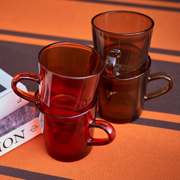 70's Kaffeebecher, amber brown von HKliving