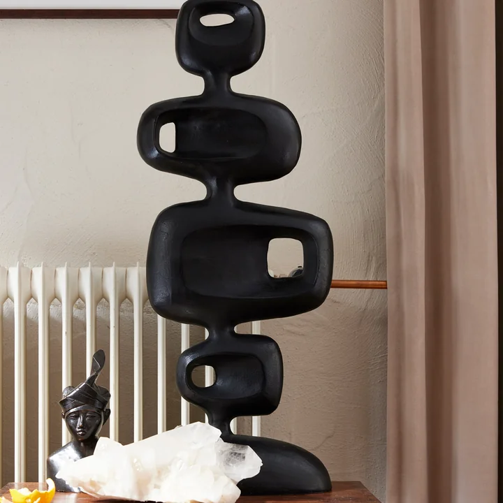 Aluminium Skulptur, heavy black von HKliving