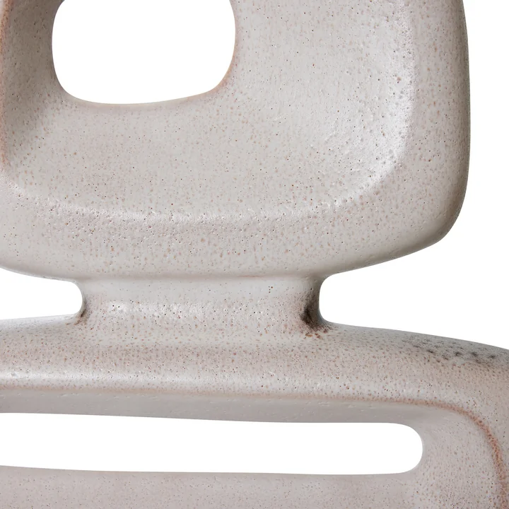 Keramik Skulptur, reactive brown von HKliving