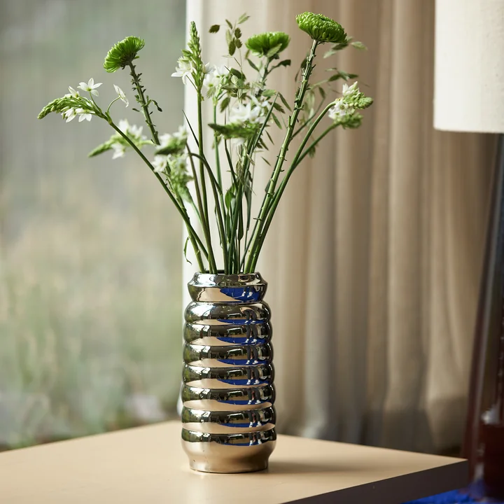 Keramik Vase, chrom von HKliving