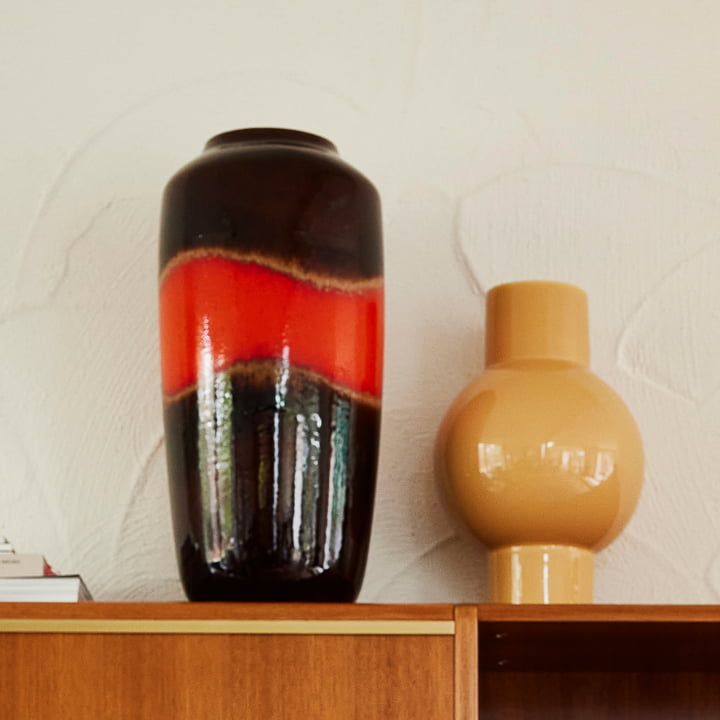Keramik Vase, S, caramel von HKliving