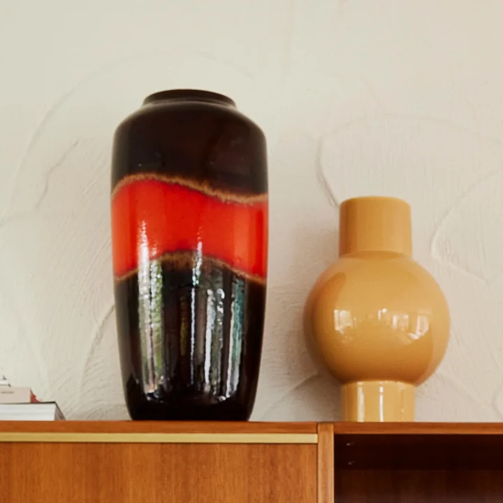Keramik Vase, S, caramel von HKliving