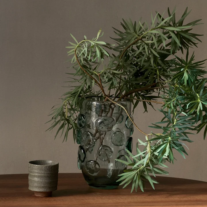Lump Vase von Ferm Living in der Ausführung klar (recycelt)