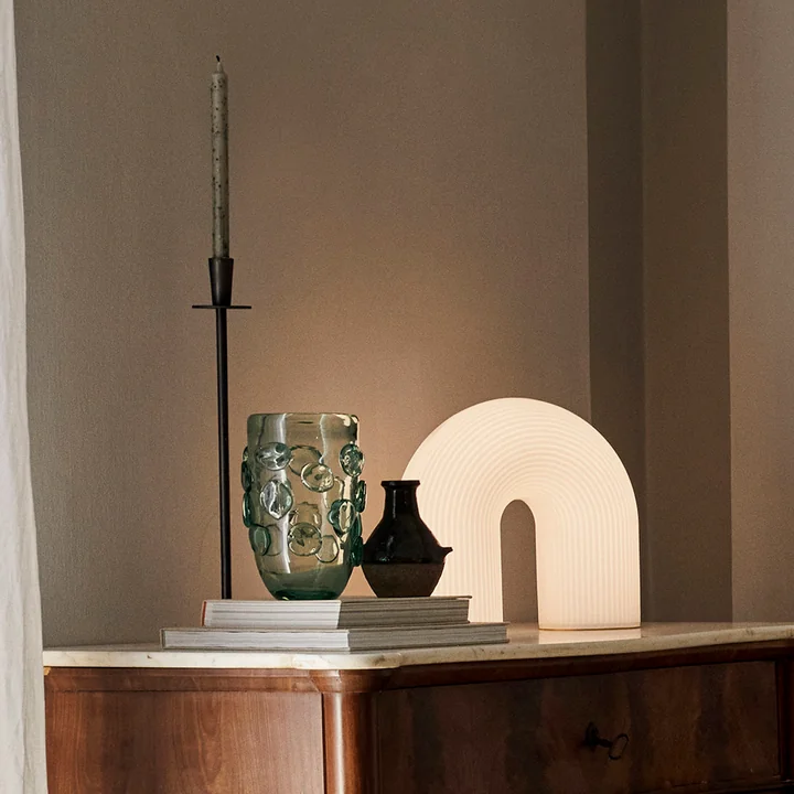 Lump Vase von Ferm Living in der Ausführung klar (recycelt)