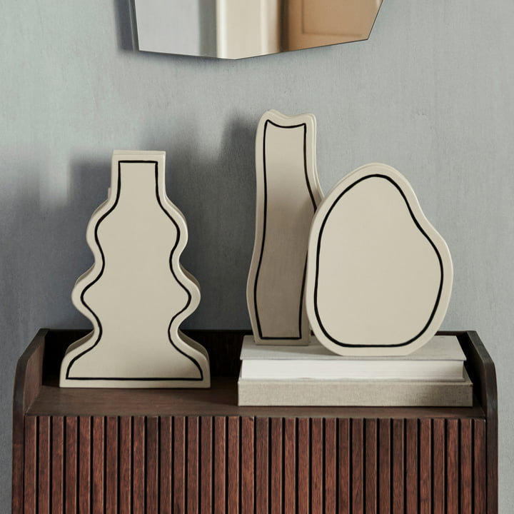 Paste Vasen von ferm Living in der Farbe off-white