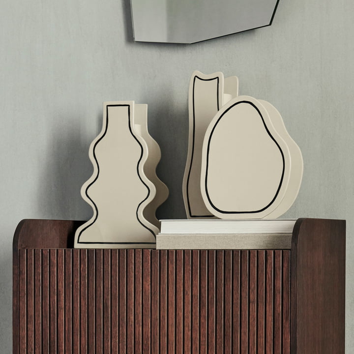 Paste Vasen von ferm Living in der Farbe off-white