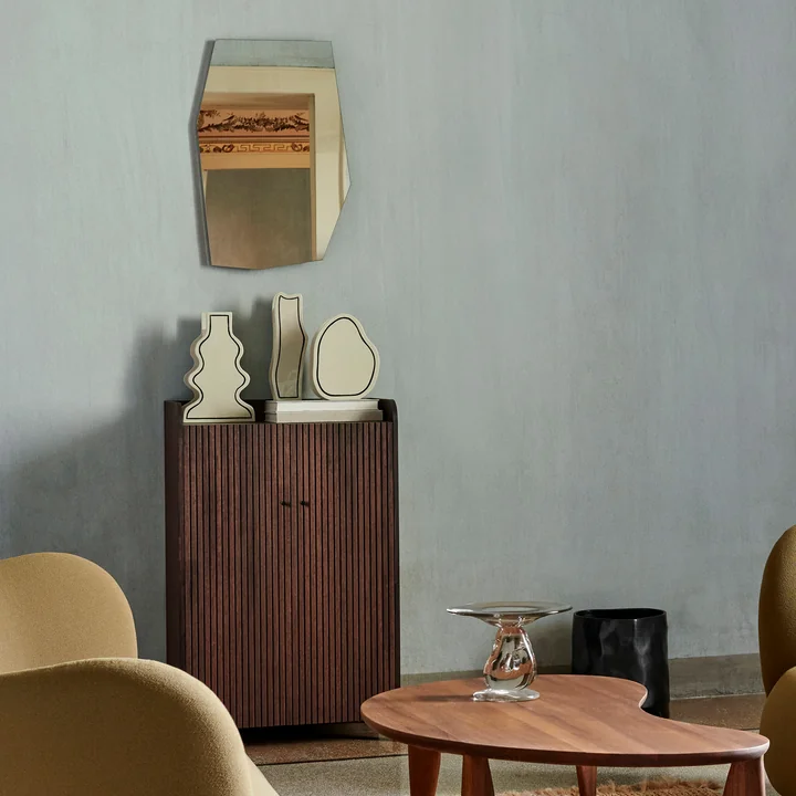 Shard Spiegel von Ferm Living in der Farbe schwarz