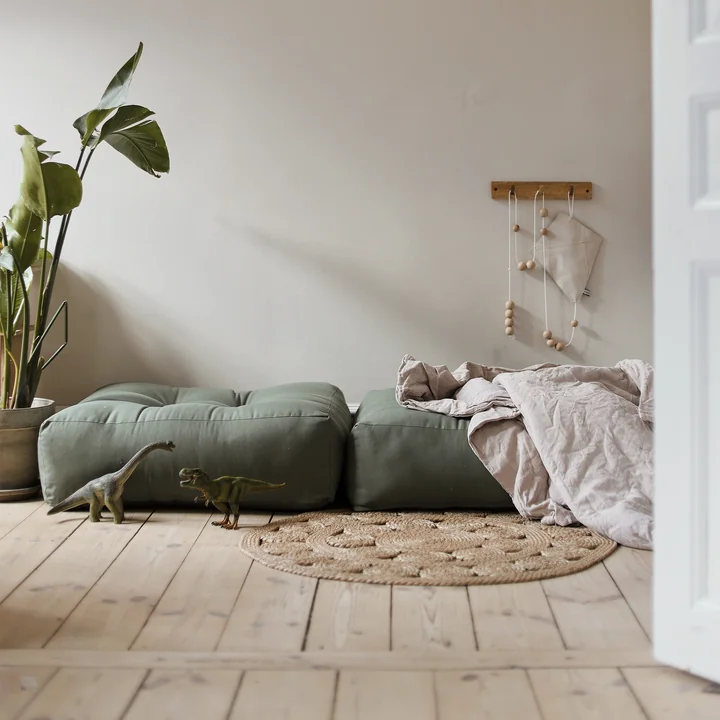 More Pouf von Karup Design in der Ausführung olivgrün