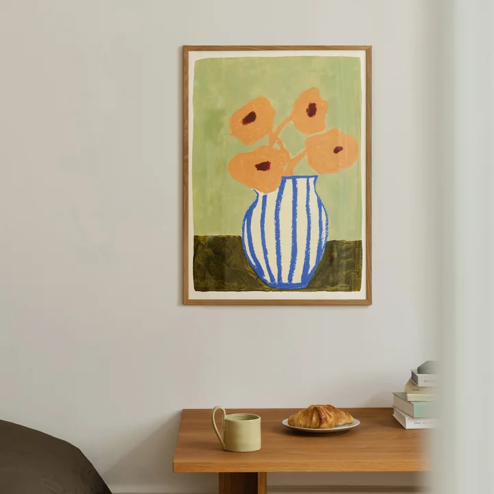 Pink Flowers von Carla Llanos von The Poster Club