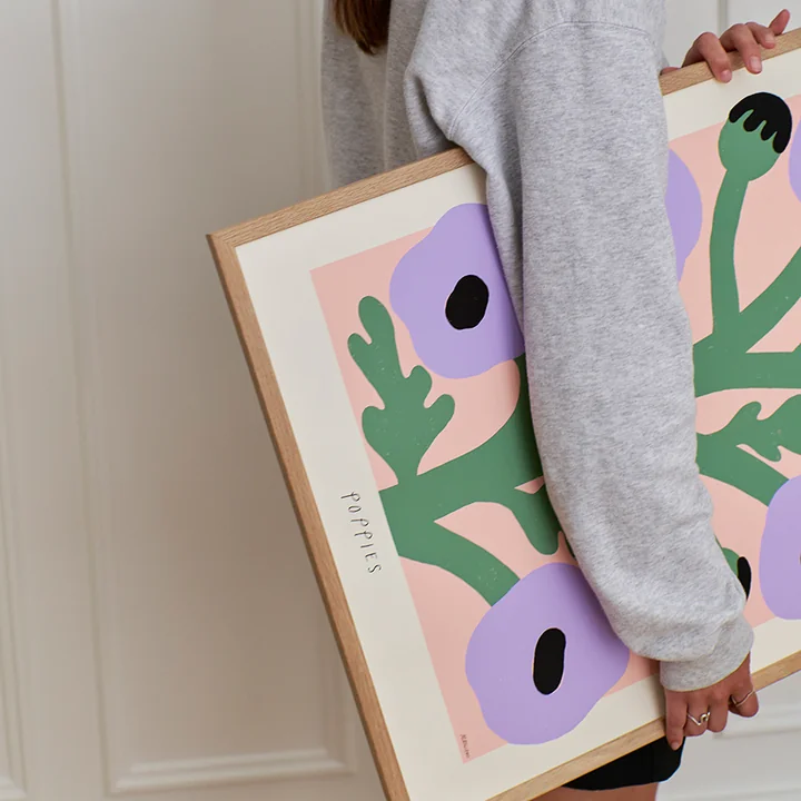 Purple Poppies von Madelen Möllard von The Poster Club