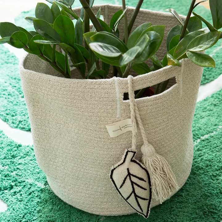 Aufbewahrungskorb, Blätter, natur von Lorena Canals