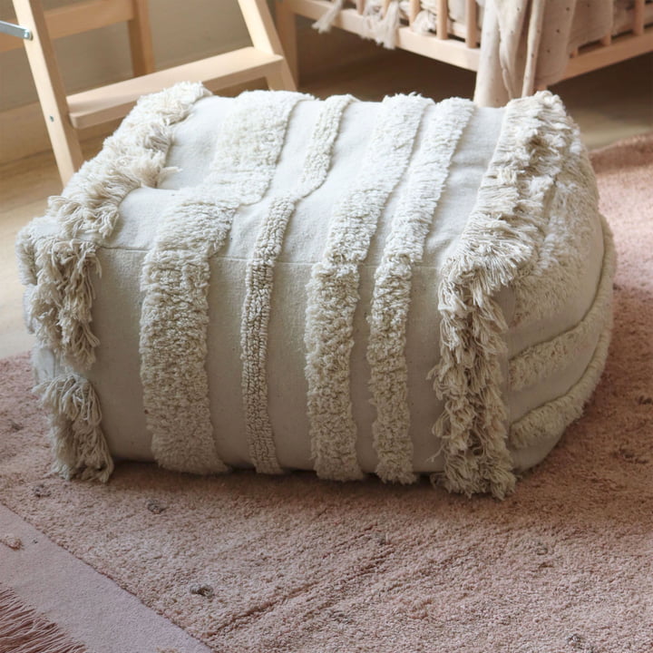 Early Hours Pouf, 54 x 54 cm, natur von Lorena Canals