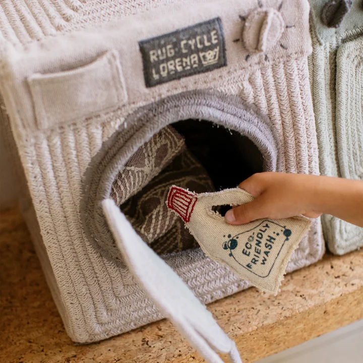 Spiel- und Aufbewahrungskorb, Waschmaschine, natur von Lorena Canals