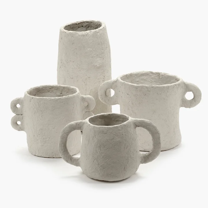 Earth Blumentopf von Serax in der Farbe beige