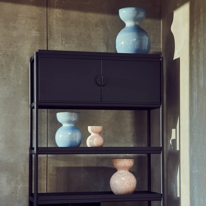 POLSPOTTEN - Boolb Vase, hellrosa, hellblau