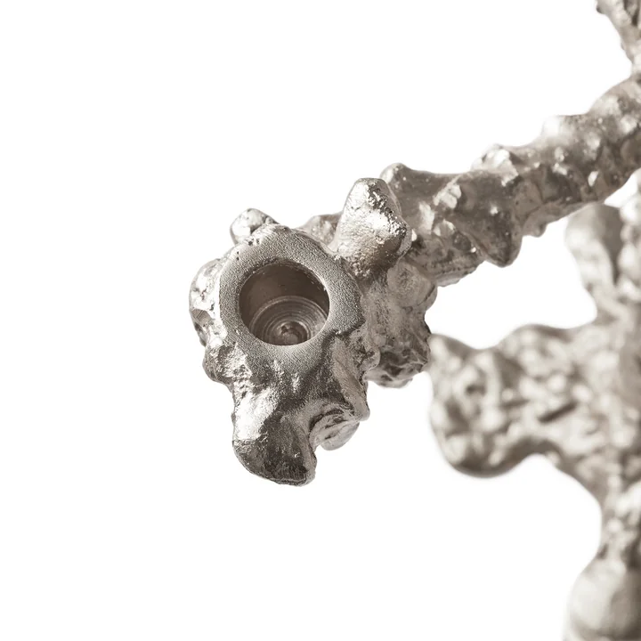 POLSPOTTEN - Drip Kerzenständer, 4-armig, silber