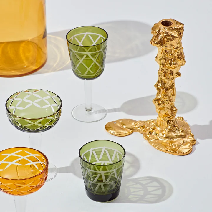 POLSPOTTEN - Drip Kerzenständer, L, gold