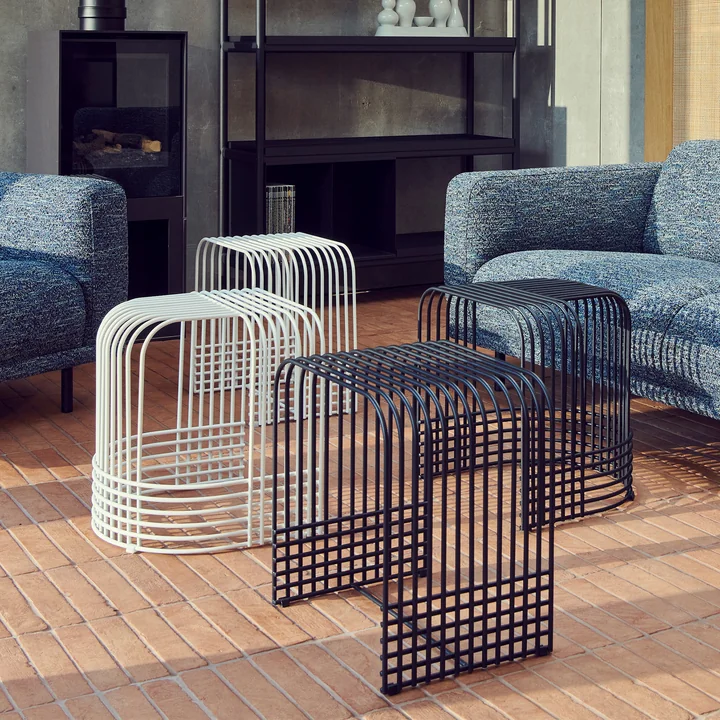 POLSPOTTEN - Drop Hocker, weiß