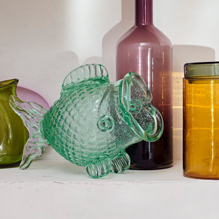 Pols Potten - Fat Fish Vorratsglas, grün