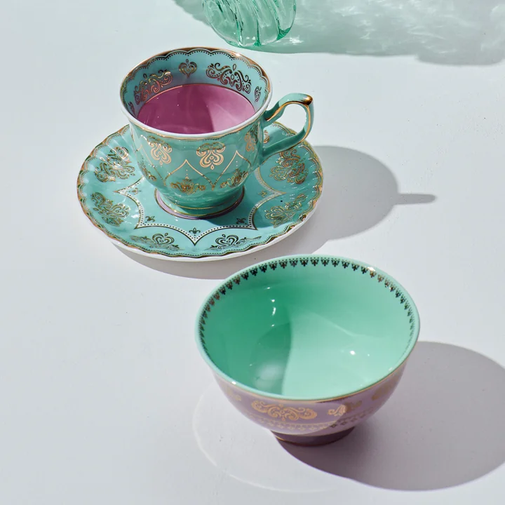 POLSPOTTEN - Grandpa Tasse mit Untertasse, mehrfarbig