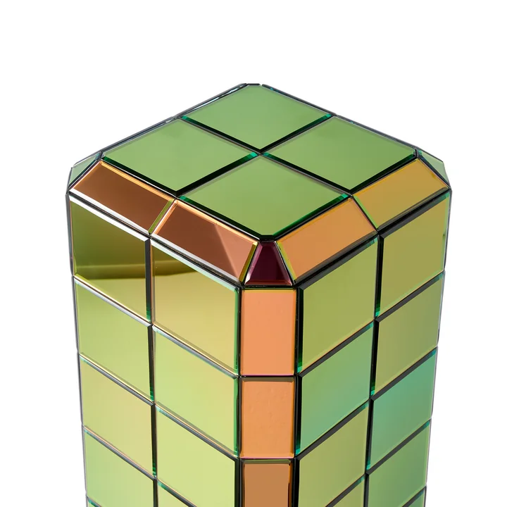 POLSPOTTEN - Pillar Pixel Beistelltisch, dunkelgrün