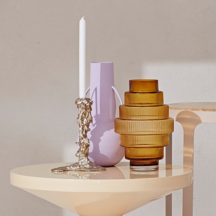 Steps Vase, bernstein von Pols Potten