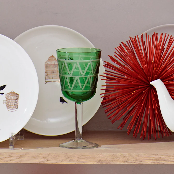 Tie Weinglas, mehrfarbig von POLSPOTTEN