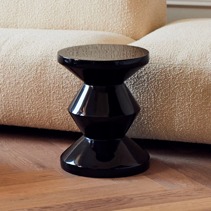 Zig Zag Hocker, schwarz von Pols Potten