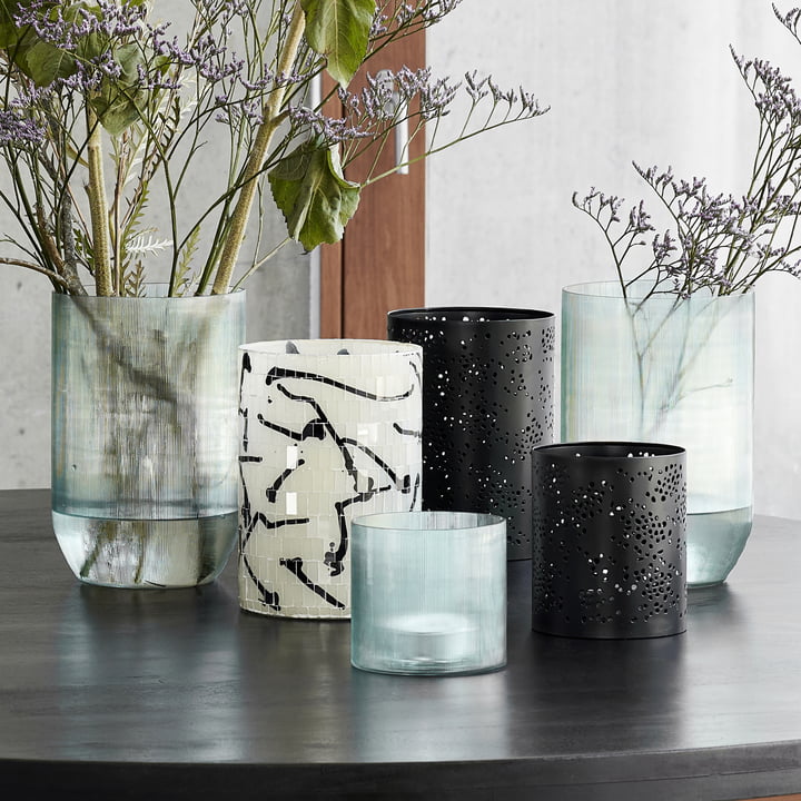 Amka Vase und Teelicht von House Doctor