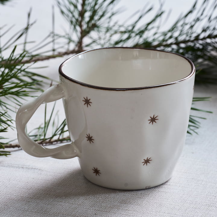 Starry Tasse von House Doctor in der Farbe weiß (2er-Set)