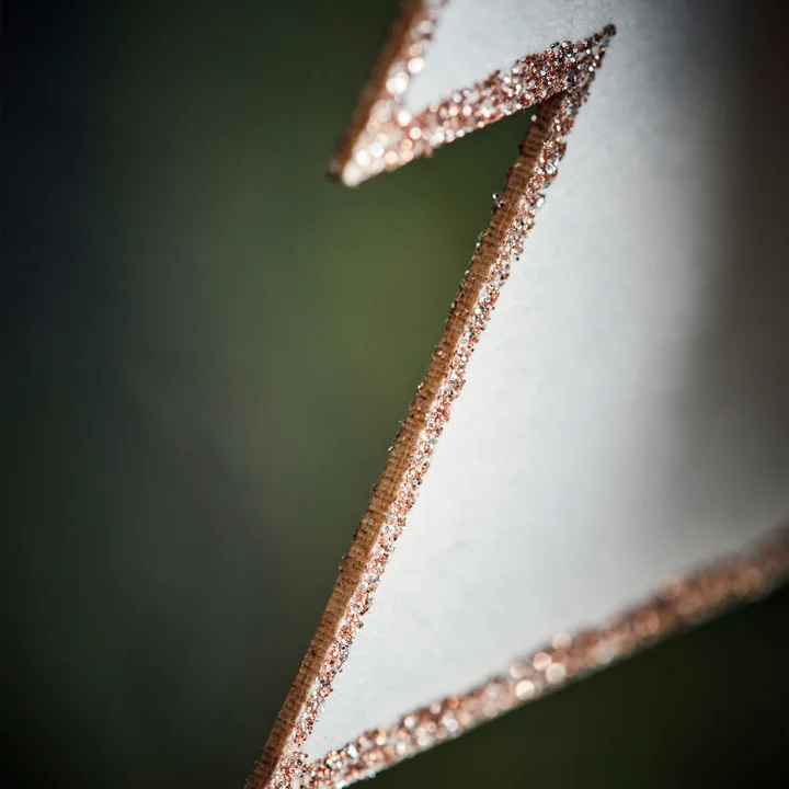 Threed Ornamente von House Doctor in der Ausführung weiß / gold (2er-Set)