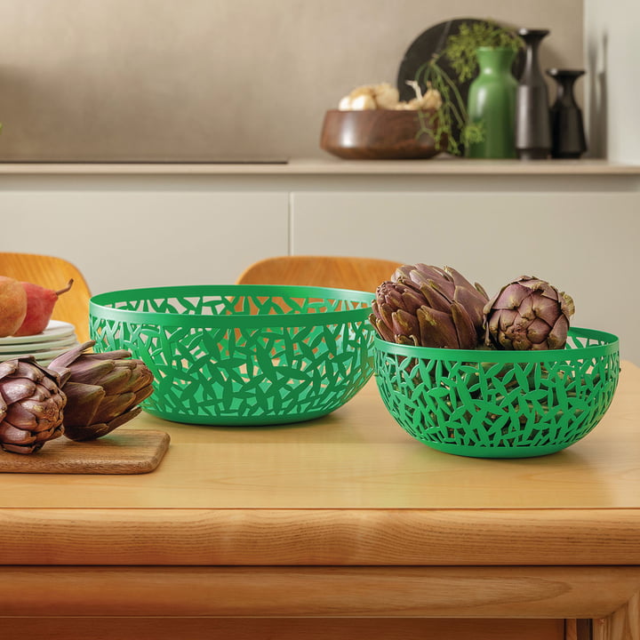 Obstschale Cactus! von Alessi in der Farbe grün