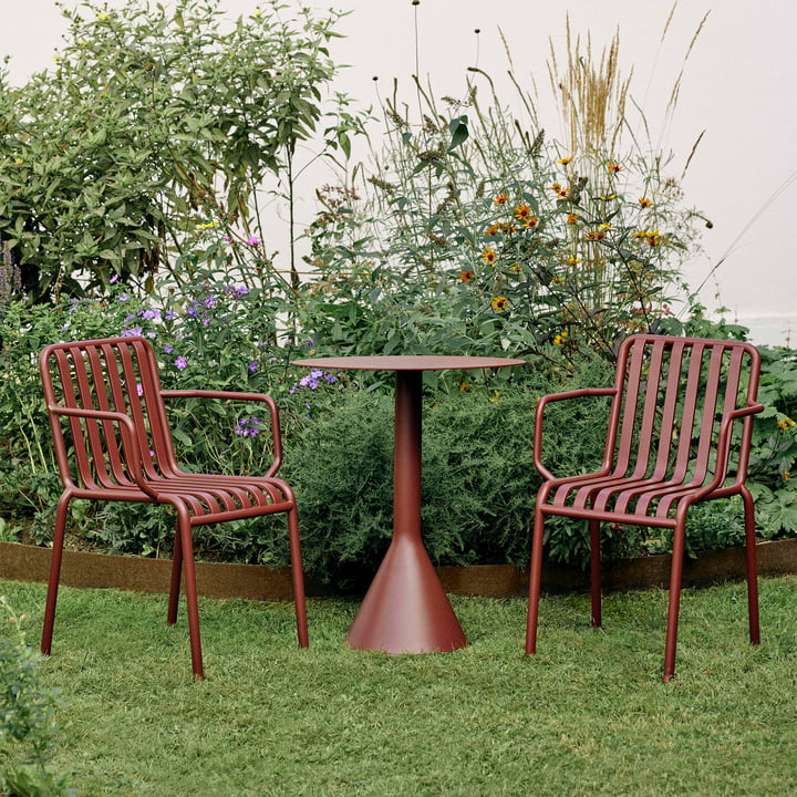 Hay - Palissade Dining Armchair, iron red